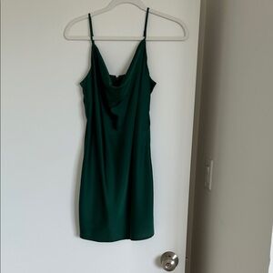 Kendall & Kylie Deep Green Mini Dress